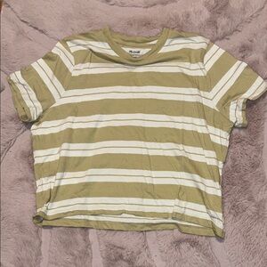 Madewell Striped Cropped Boxy T-Shirt
